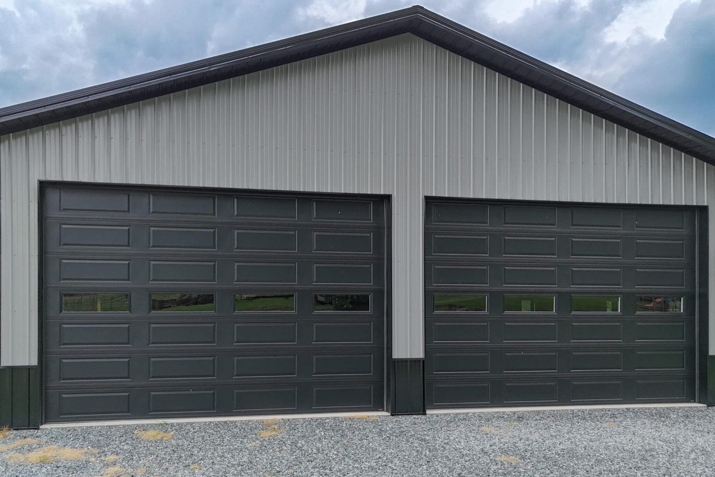 New garage doors installed by Prime Garage Solutions